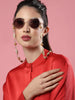 Women's White Embellished Mask Chain - Ruby Raang - Distacart