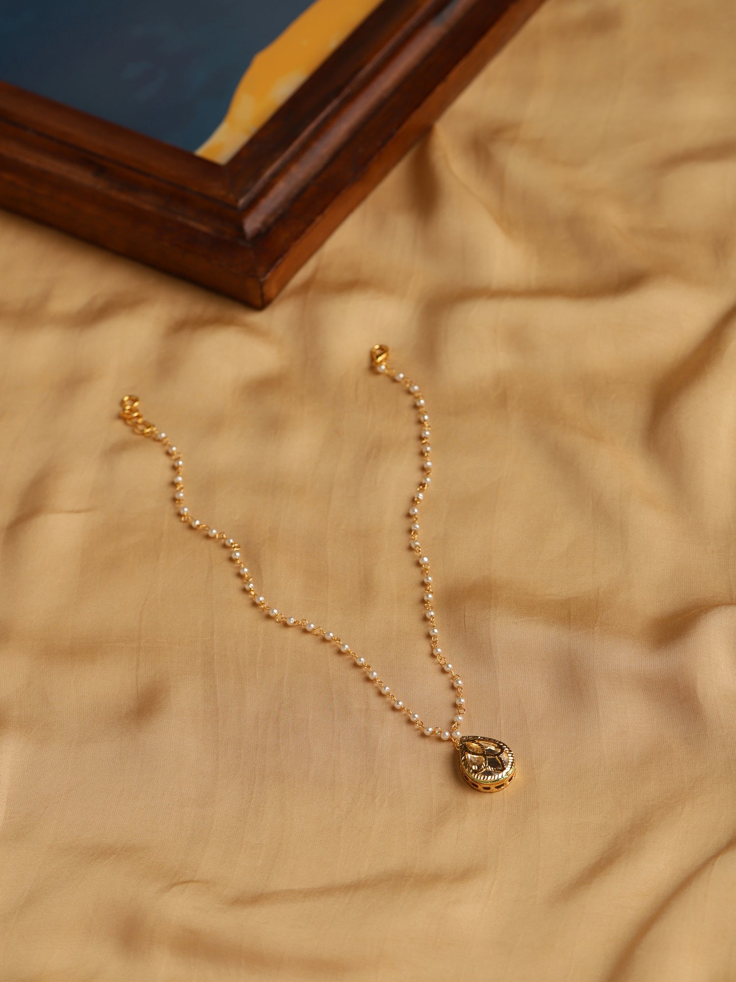 Women's Gold-Plated Chain Necklace - Ruby Raang - Distacart