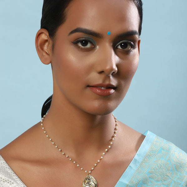 Gold-Plated White Chain - Ruby Raang - Distacart