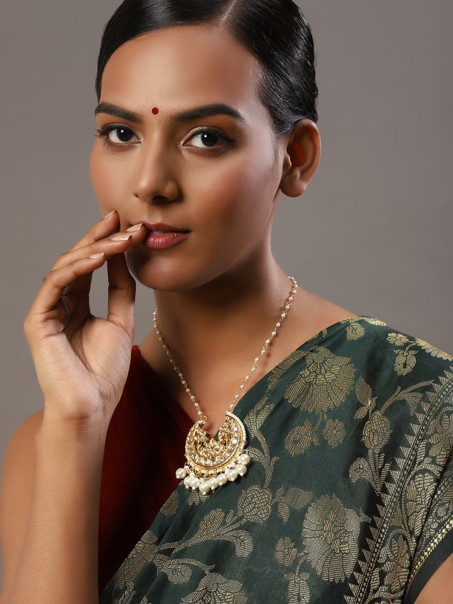 White Gold-Plated Brass Chain - Ruby Raang - Distacart