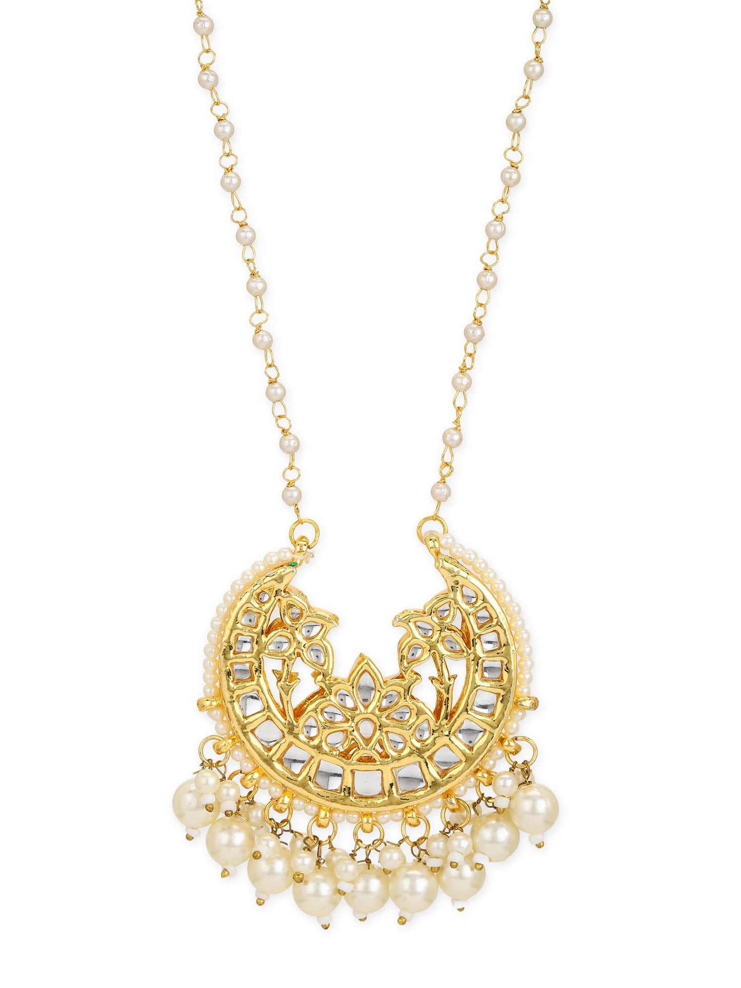 White Gold-Plated Brass Chain - Ruby Raang - Distacart