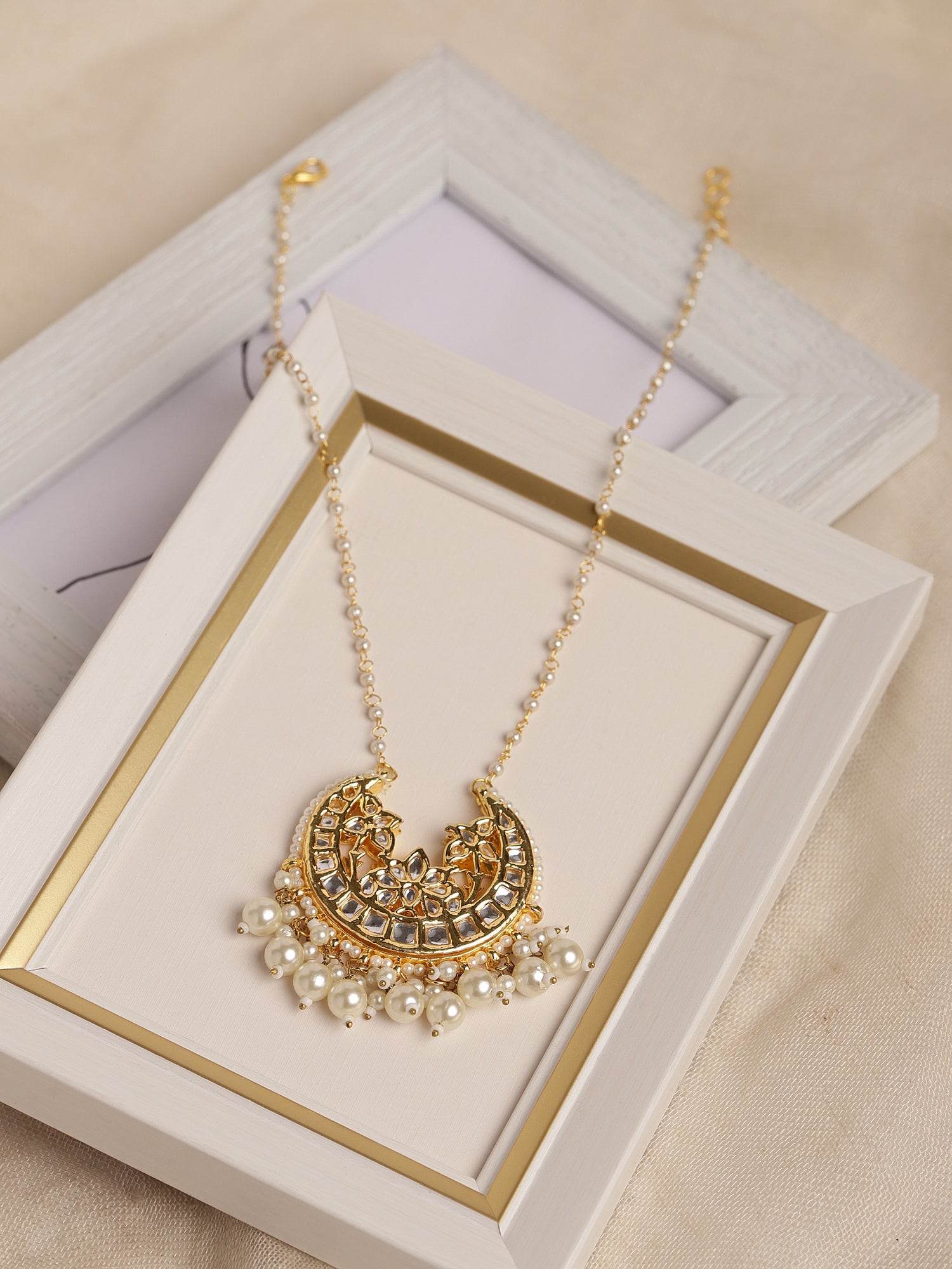 White Gold-Plated Brass Chain - Ruby Raang - Distacart