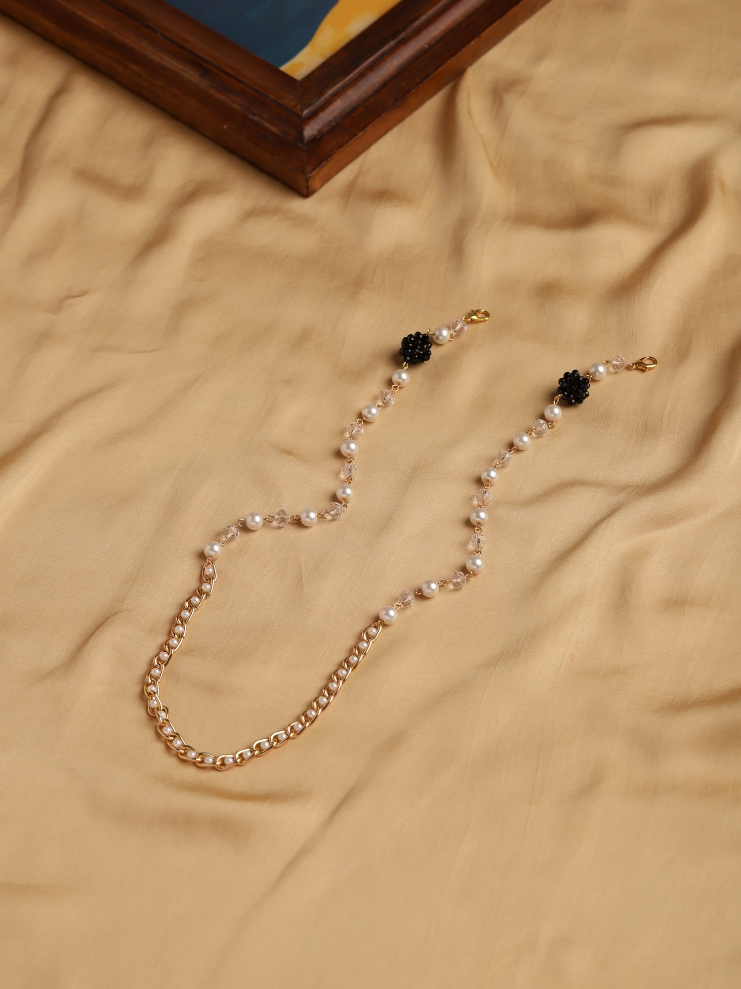 Beaded Embellished Mask Chain - Ruby Raang - Distacart