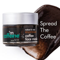 Thumbnail for mCaffeine Naked & Raw Espresso Coffee Face Mask with Natural AHA & BHA - Distacart