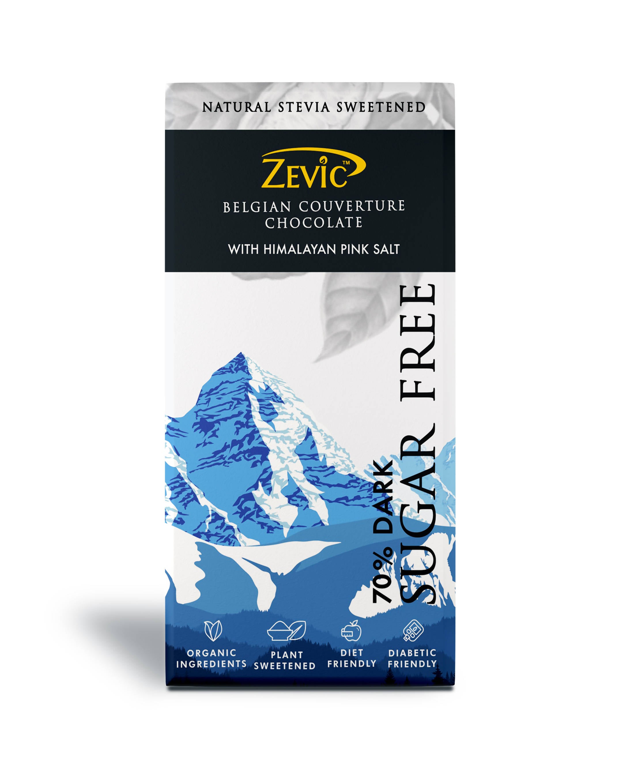 Zevic 70% Dark Belgian Couverture Chocolate with Himalayan Pink Salt