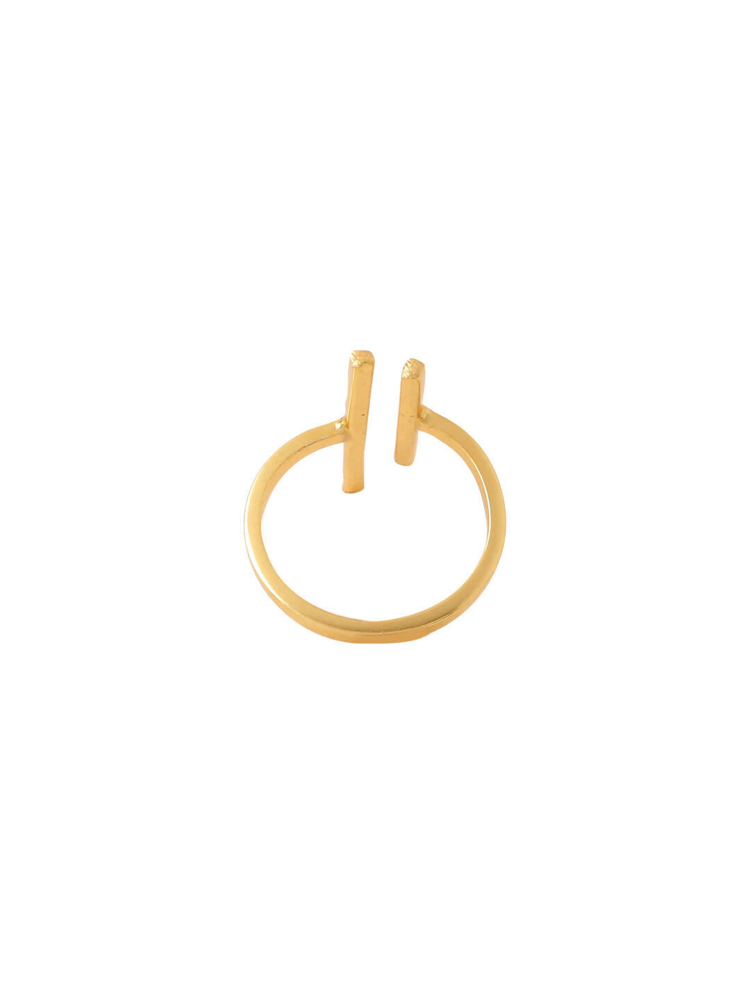 NVR Women's Western Gold Plated Ajustable Finger Ring - Distacart