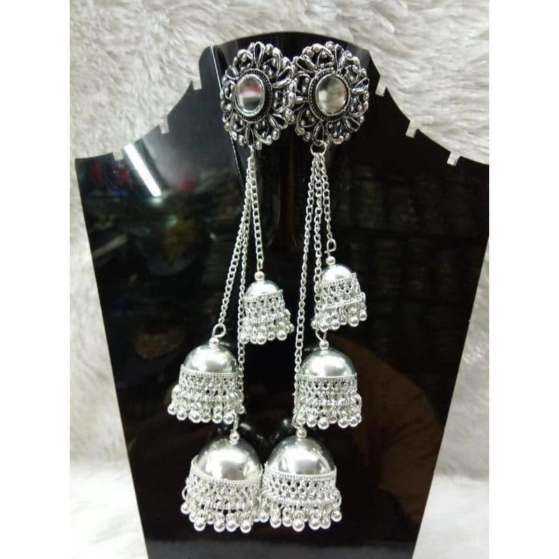 kashmiri jhumka  Indian jewellery design earrings Jewelry design earrings  Bridal diamond jewellery
