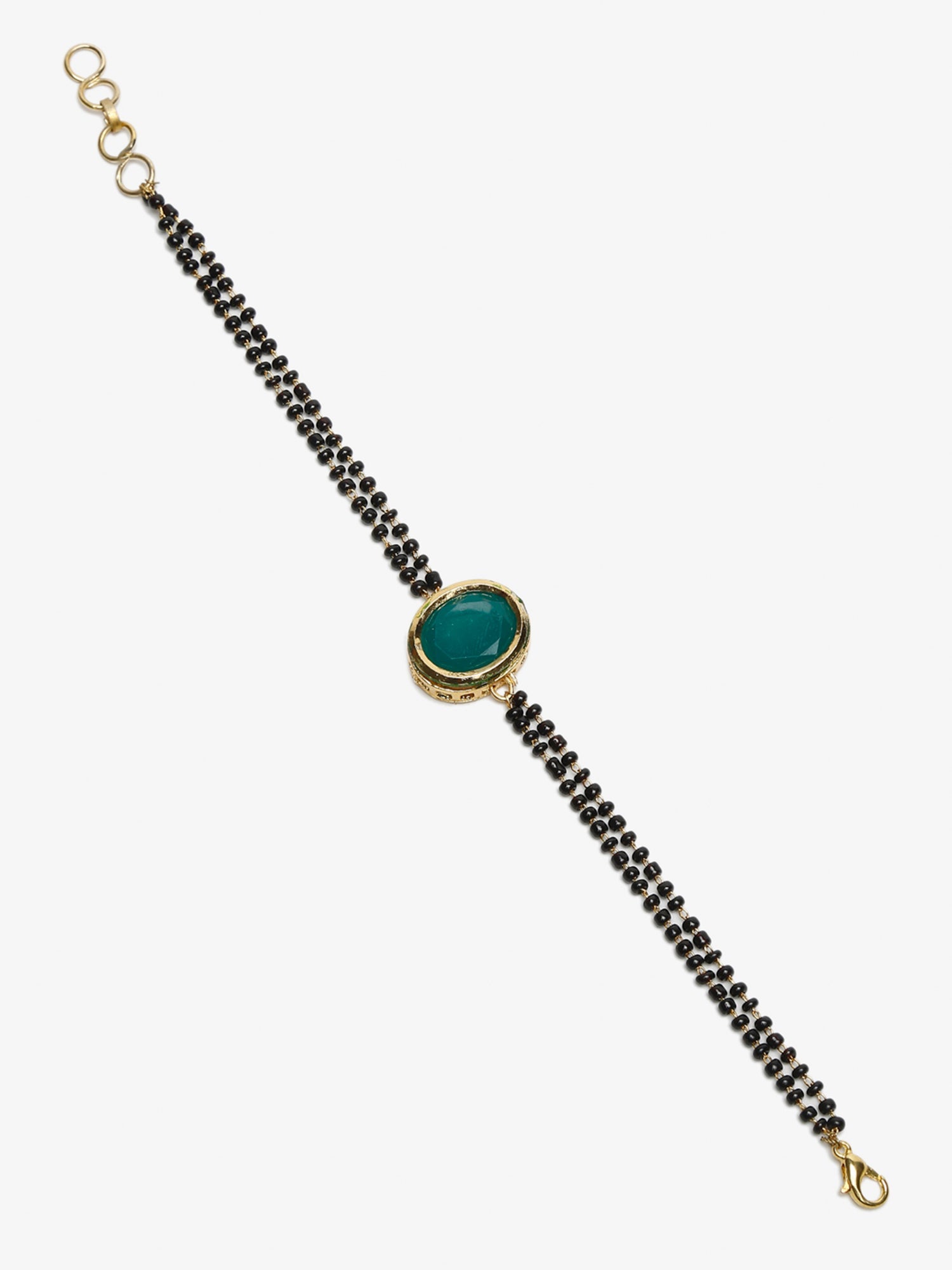 Buy Estele Gold Plated Significant Mangalsutra Bracelet for Women online