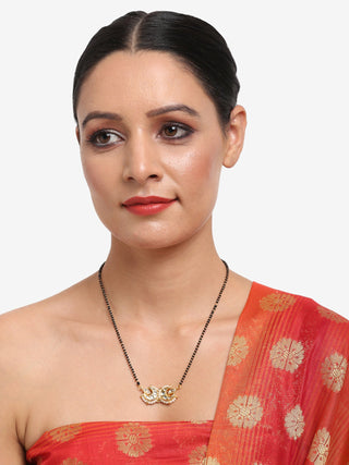 Gold-Plated Kundan Mangalsutra - Ruby Raang - Distacart