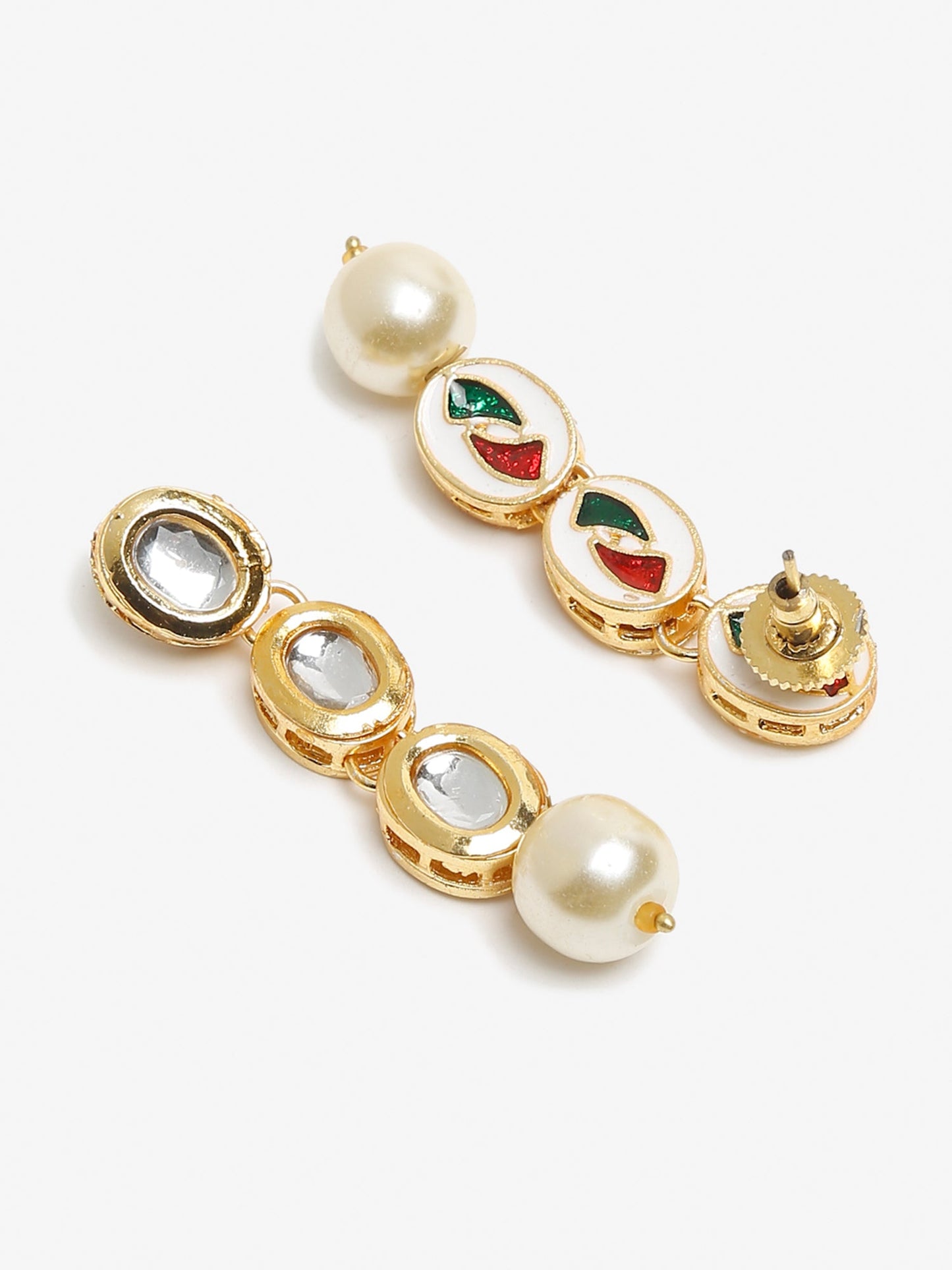 Gold-Toned Contemporary Ear Cuff Earrings - Ruby Raang - Distacart
