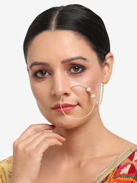 Thumbnail for Women's Pearl Nose Ring - Ruby Raang - Distacart