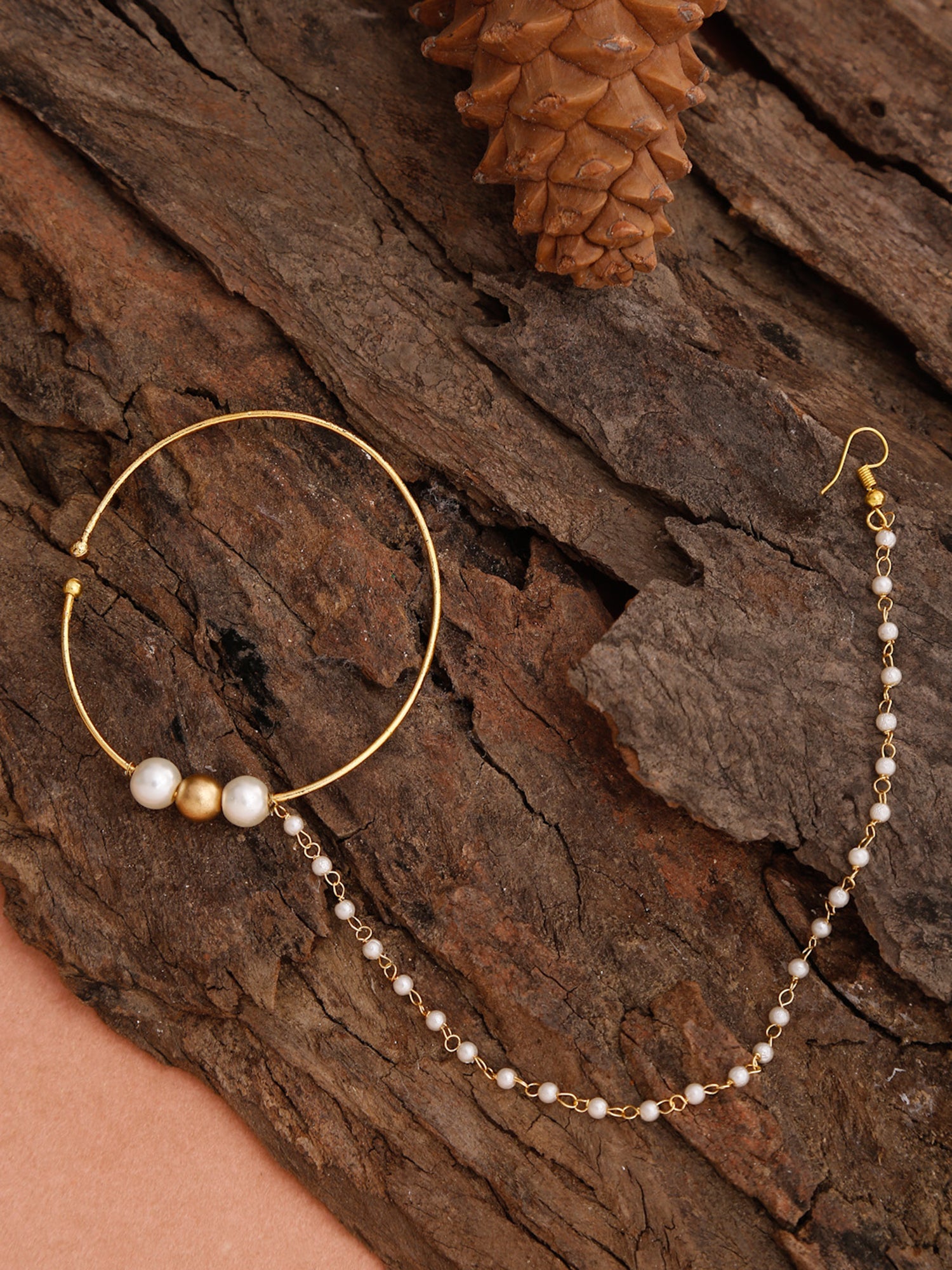 Women's Pearl Nose Ring - Ruby Raang - Distacart