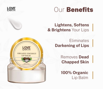 Love Earth Organic Coconut Lip Balm - Distacart