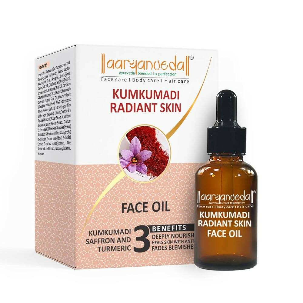 Aaryanveda Kumkumadi Radiant Skin Face Oil - Distacart