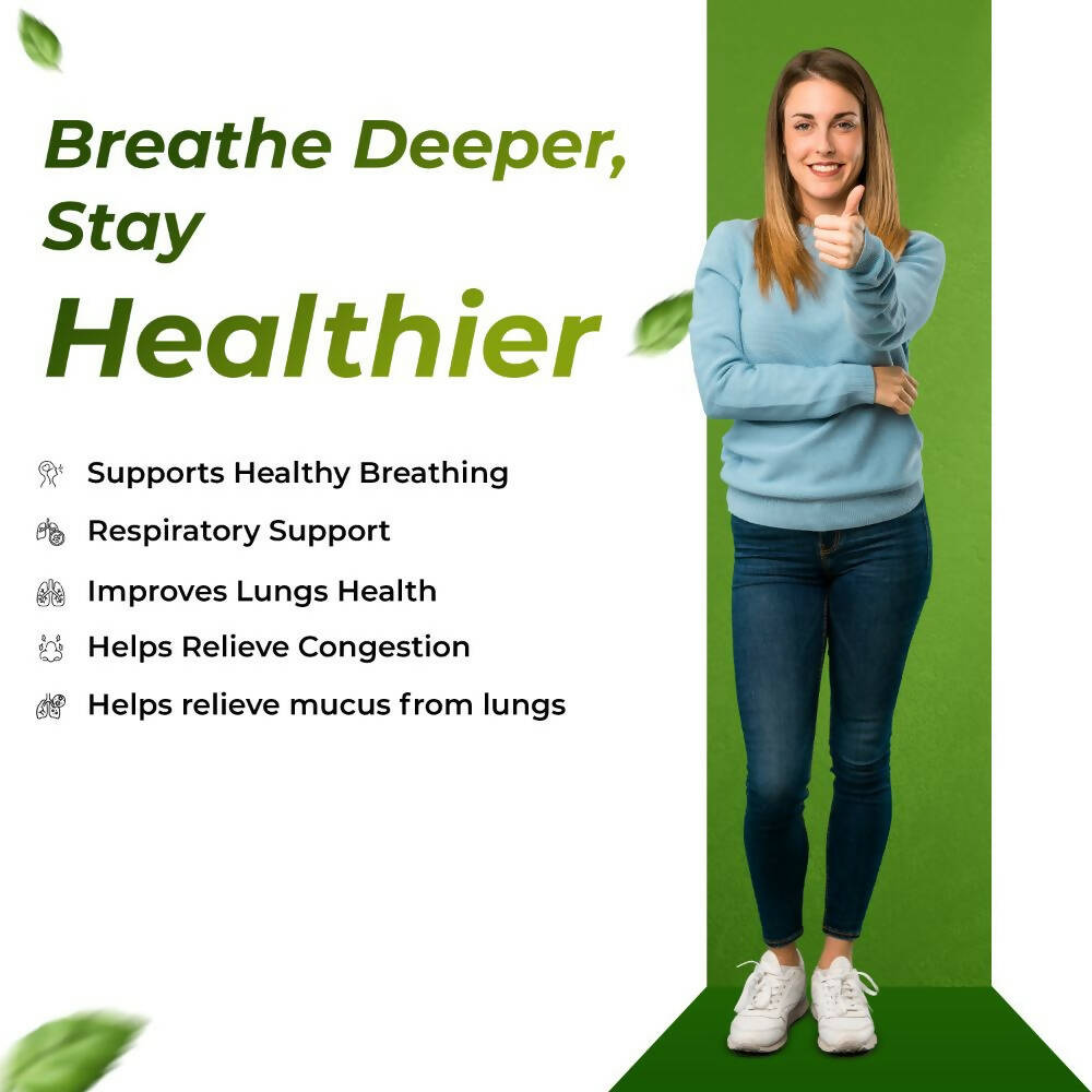 Health Veda Organics Lung Detox Veg Capsules - Distacart