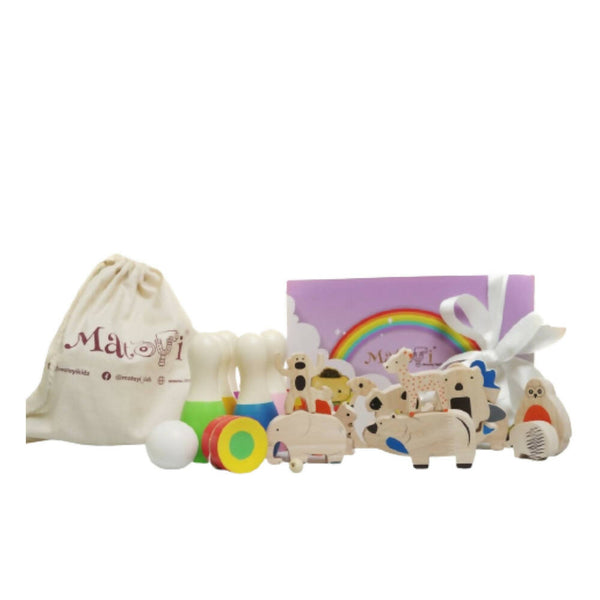 Matoyi Color Bowling Pin & Animal Stacker & Yoyo For Kids - Distacart