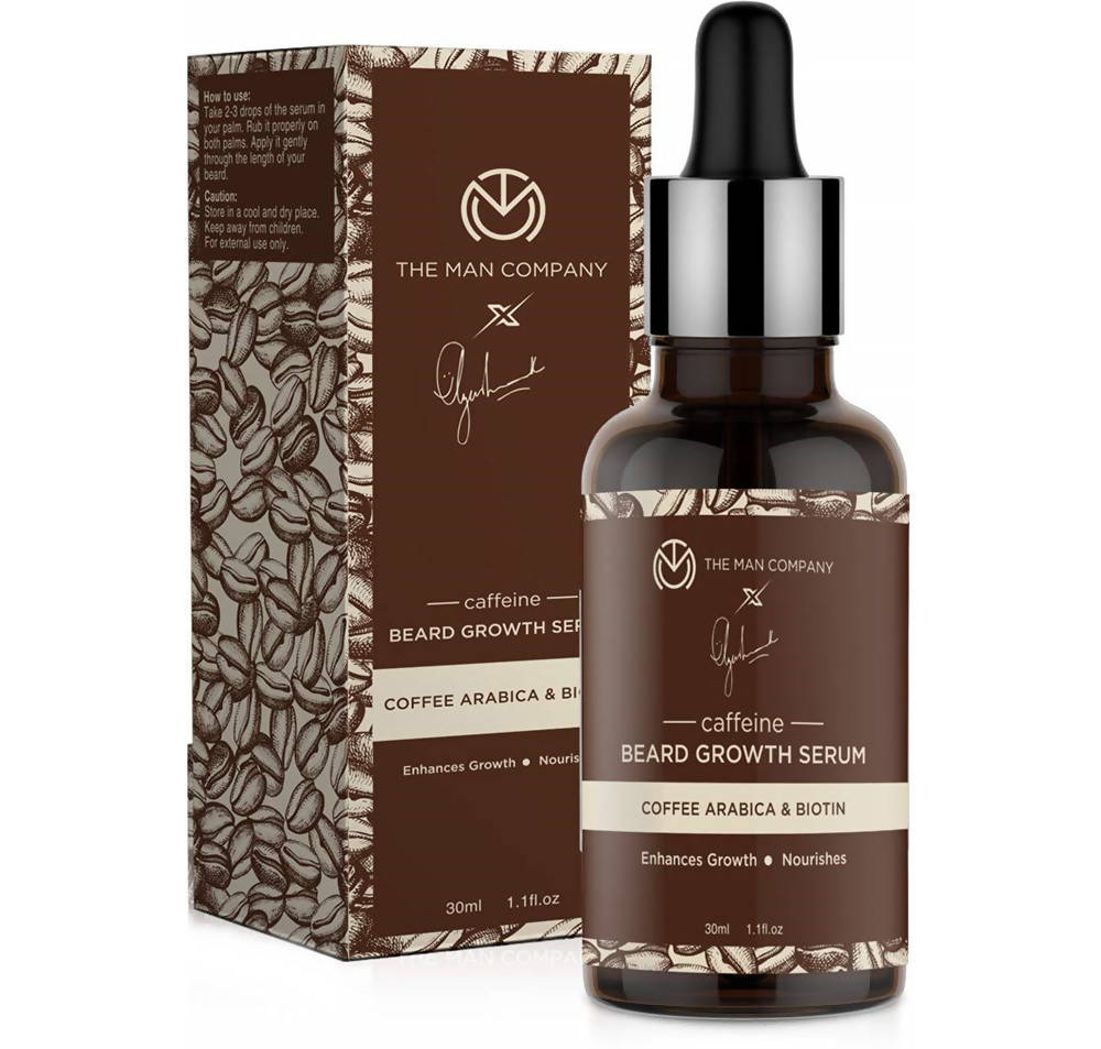 The Man Company Caffeine Beard Growth Serum - Distacart