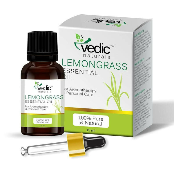Vedic Naturals Lemongrass Essential Oil - Distacart