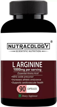 Thumbnail for Nutracology L Arginine 1000mg Nitric Oxider Booster For Muscle Gain & Strength Capsules - Distacart