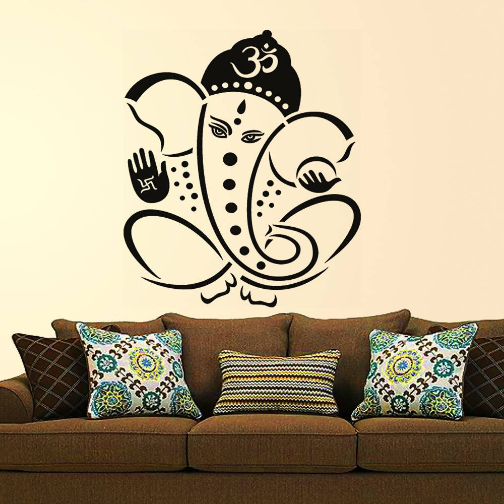 Decals Design Pious Lord Ganesha Wall Sticker - Distacart