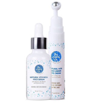 The Moms Co Vita Rich Under Eye And Face Serum Combo - Distacart