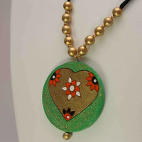 Thumbnail for Terracotta Jewelry Round Inner Heart with Earrings