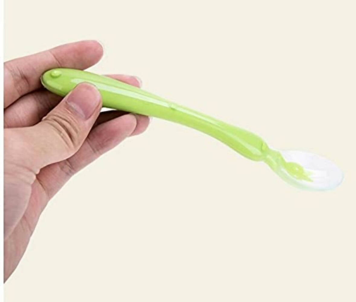 Safe-O-Kid Soft Silicone Tip Spoons 2 Sets Box (4 Spoons), Blue & Green - Distacart