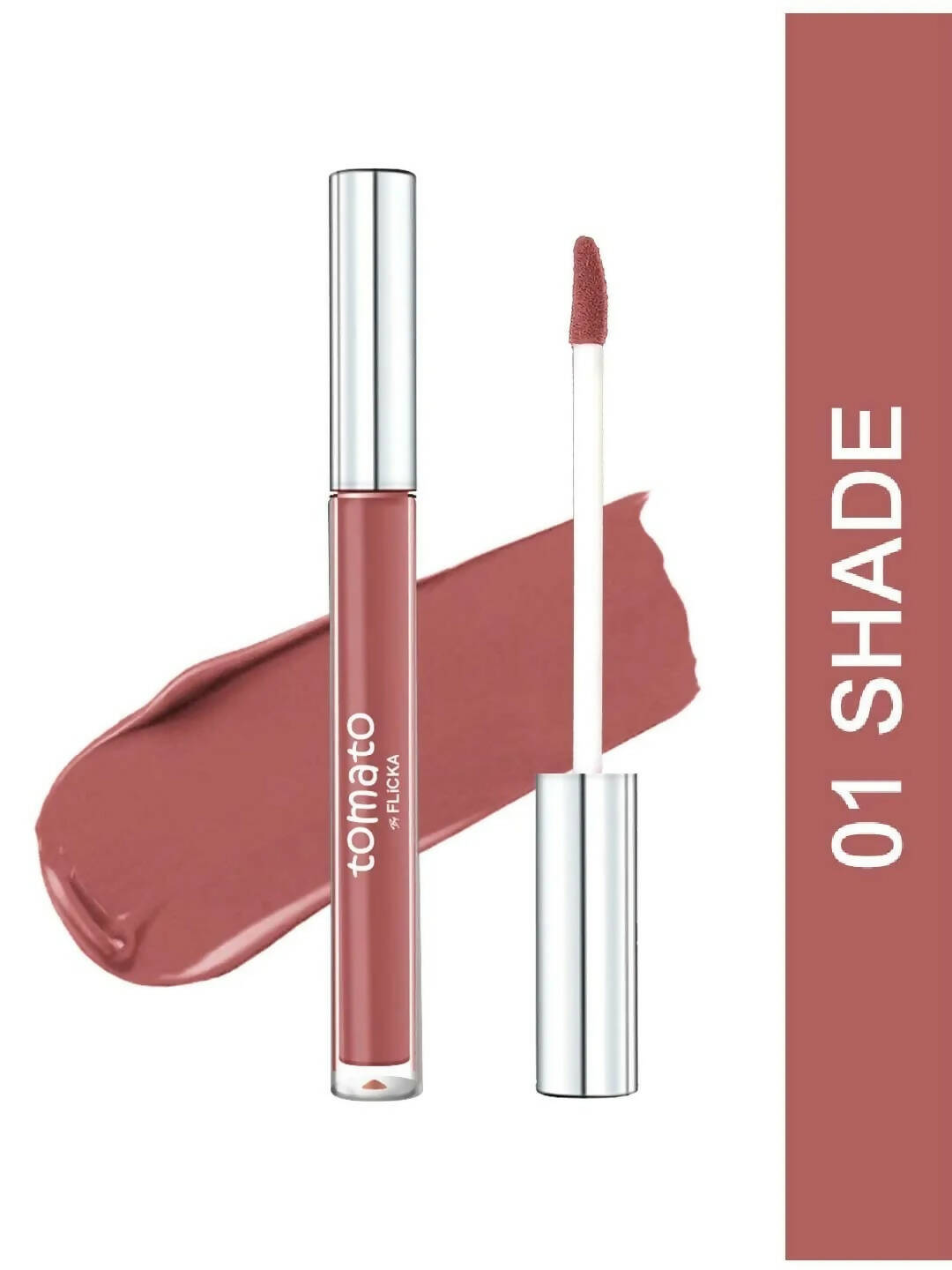 FLiCKA Tomato Liquid Lipstick - Nude - Shade 01 - Distacart