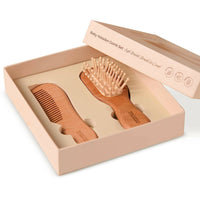 Thumbnail for Maate Baby Wooden Comb Set | Beechwood Comb and Hair Brush - Distacart