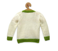 Thumbnail for Chutput Kids Woollen Hand Knitted Strawberry Sweater For Baby Boys - Cream - Distacart
