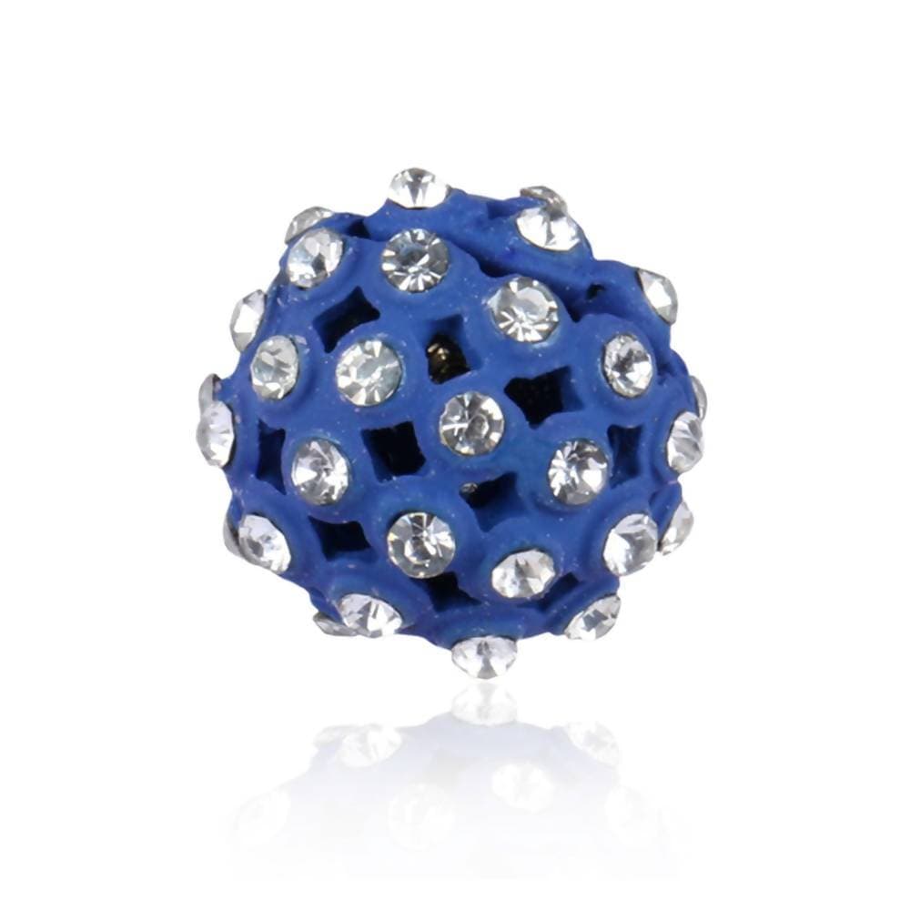 Trendoo Jewelry Gold Plated Stylish Fancy Blue Studs