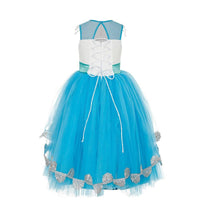 Thumbnail for Asmaani Baby Girl's Multi-Coloured Satin A-Line Maxi Full Length Dress (AS-DRESS_22081) - Distacart