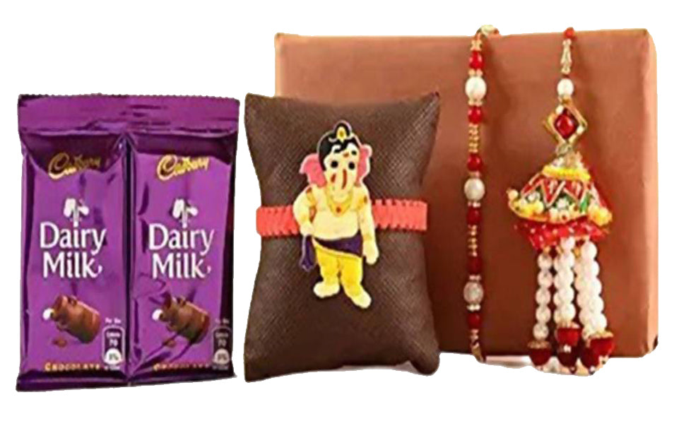 Family Rakhi Set With Dairy Milk Chocolates