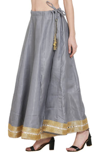 Thumbnail for Asmaani Grey Color Maxi Skirt