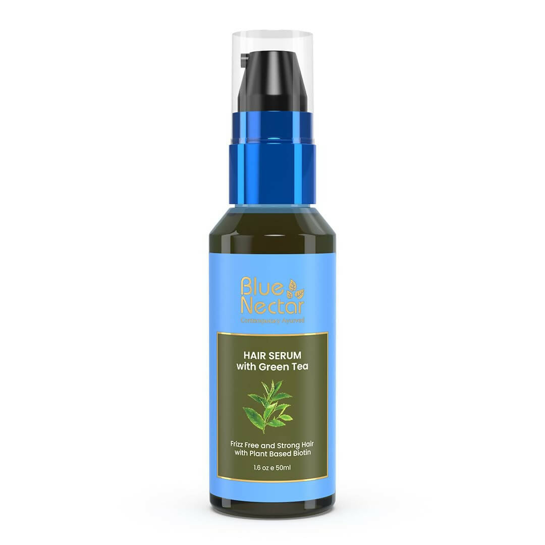 Blue Nectar Green Tea Hair Serum for Dry Frizzy Hair - Distacart