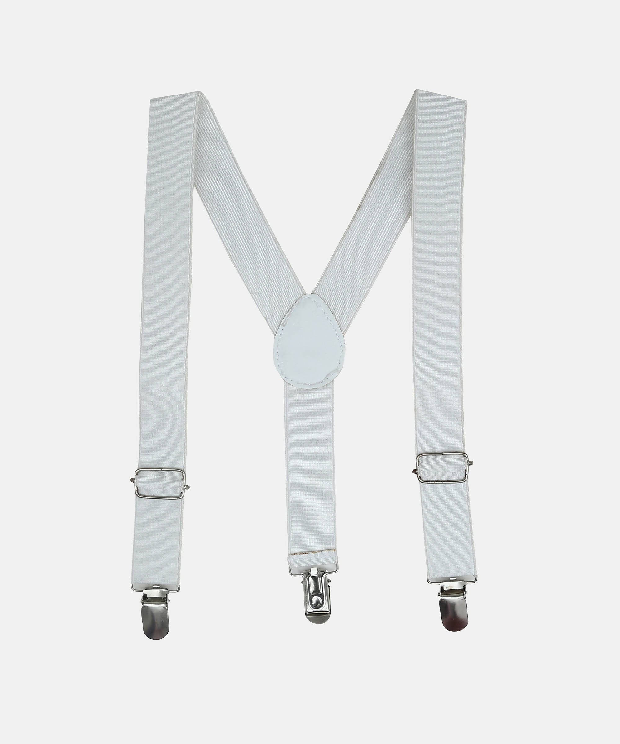 Manet Boys Solid Suspenders - White - Distacart