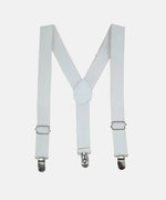 Thumbnail for Manet Boys Solid Suspenders - White - Distacart