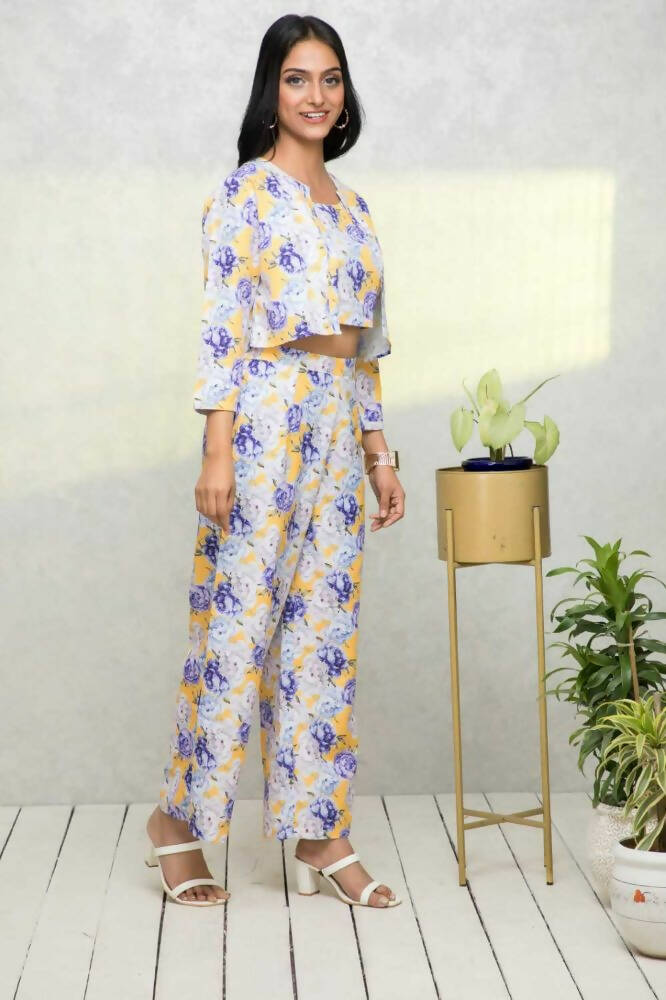 Myshka Women Multi Printed Pastels Co-Ords - Distacart