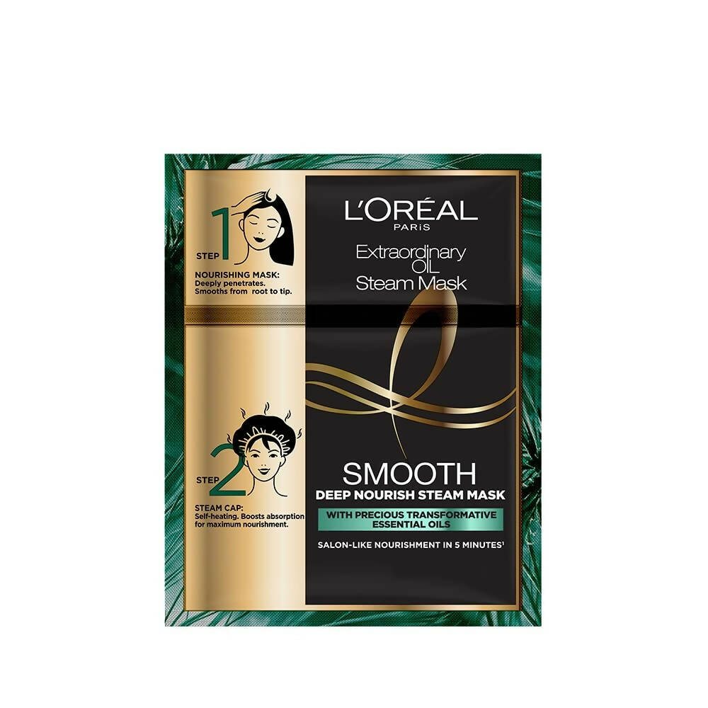 L'Oreal Paris Extraordinary Oil Smooth & Deep Nourishing Steam Mask - Distacart