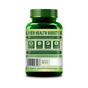 Himalayan Organics Plant Based Liver Support + Milk Thistle, Whole Food: 60 Capsules