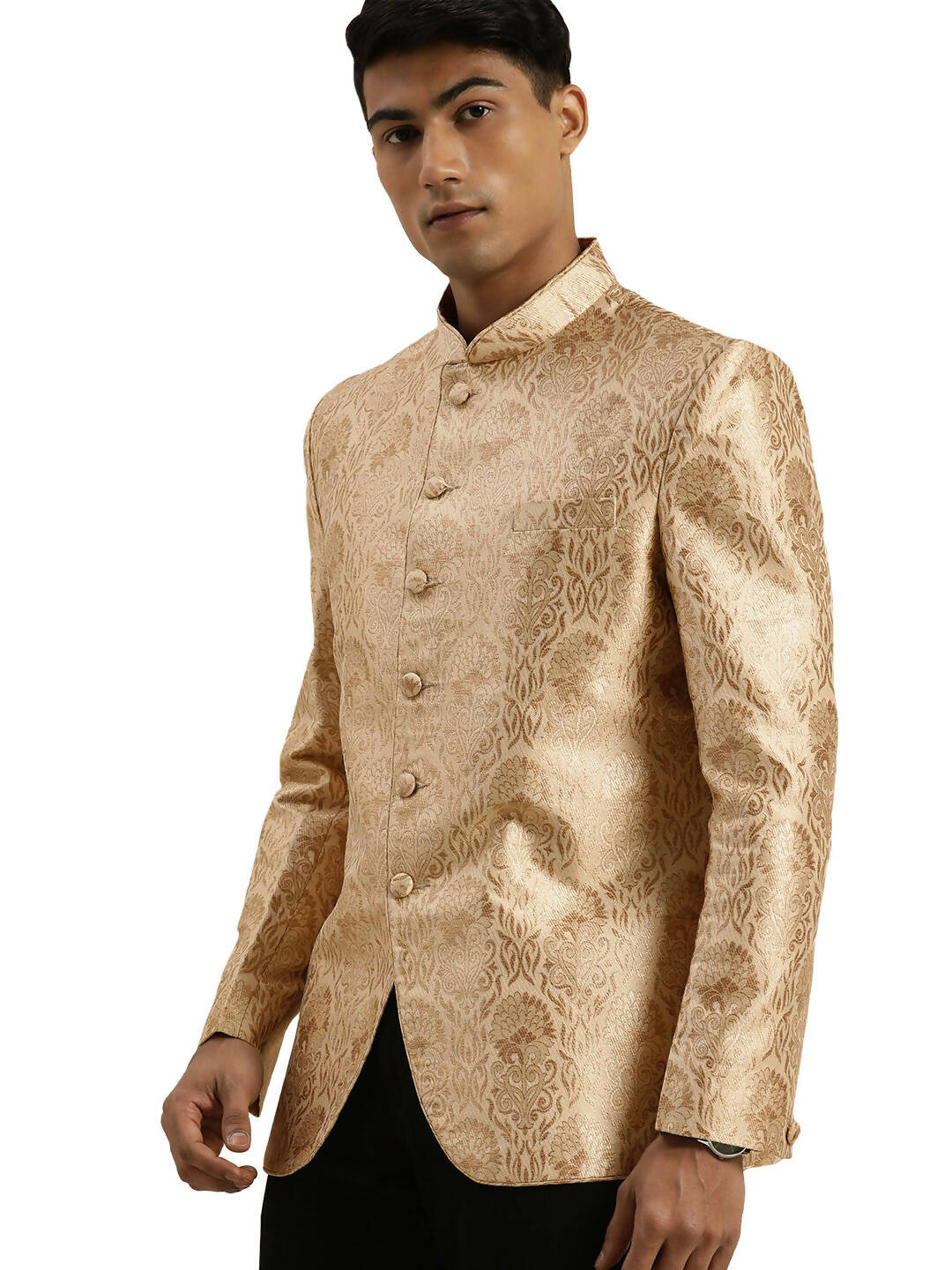 Shrestha By Vastramay Men's Rose Gold Jodhpuri - Distacart