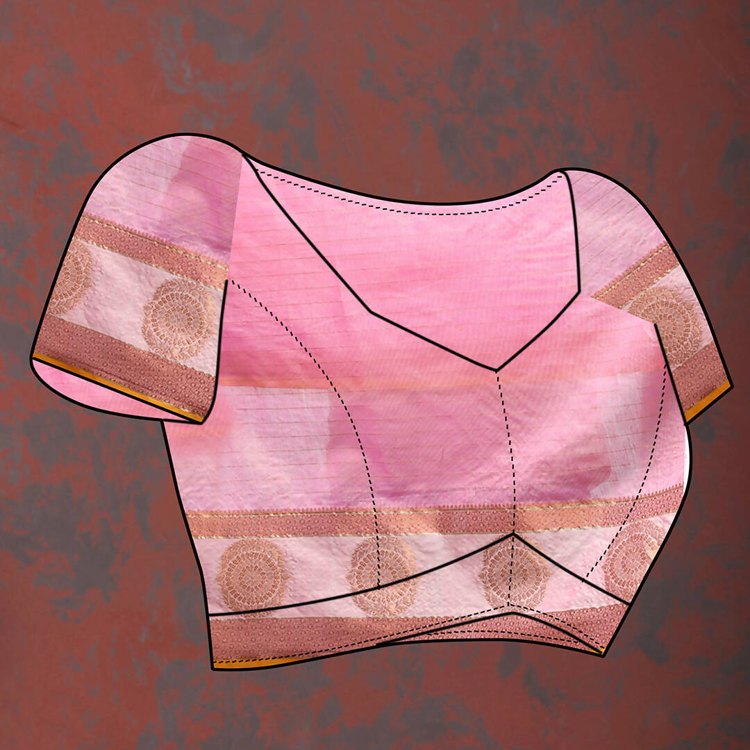 Lorenvalley Fashion Pink Cotton with Woven Design Zari Weaving Saree - Distacart