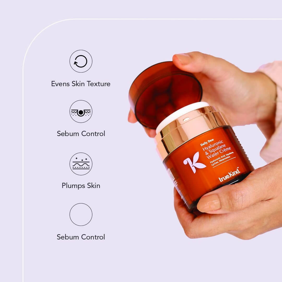 True Kind Daily Dew Hyaluronic & Squalane Water Crème Moisturiser - Distacart