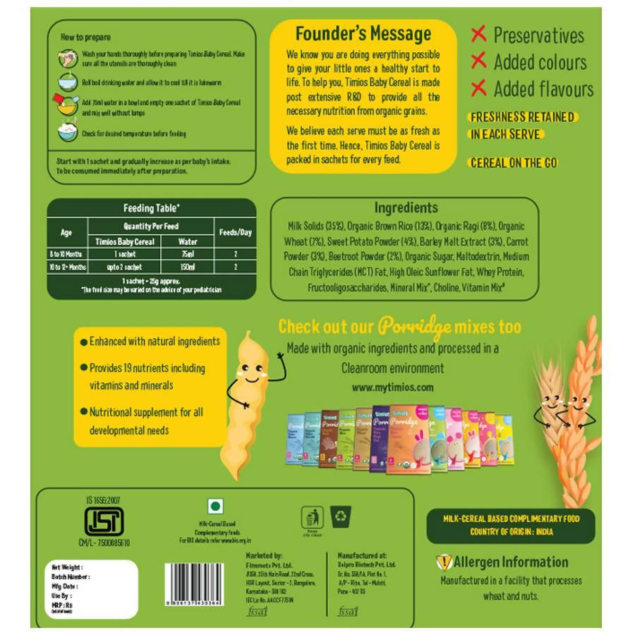 Organic Multigrain Veg Baby Cereal