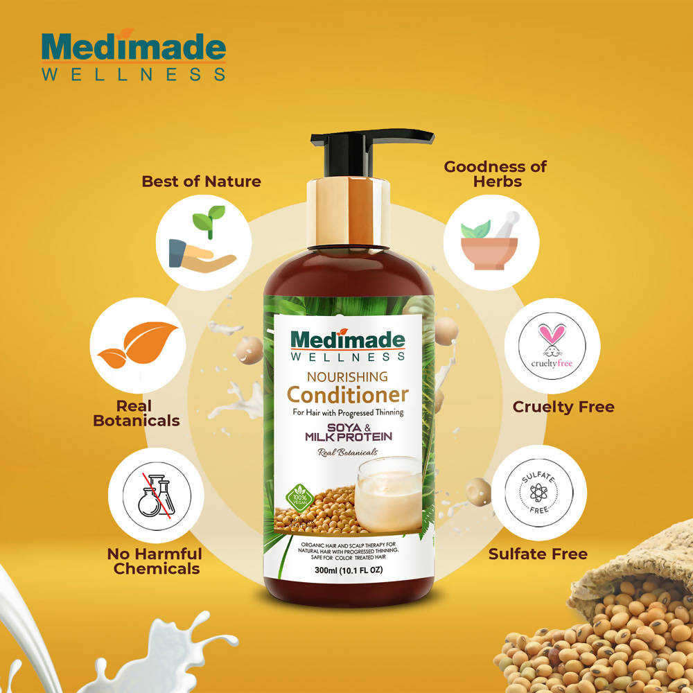 Medimade Wellness Nourishing Conditioner With Soya & Milk Protein - Distacart