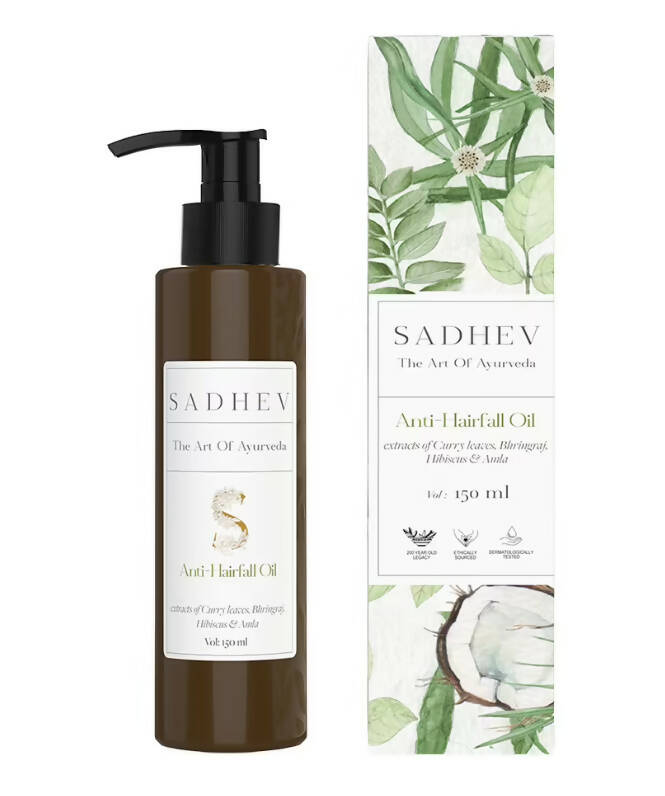 Sadhev Ayurvedic Anti-Hair Fall Oil - Distacart