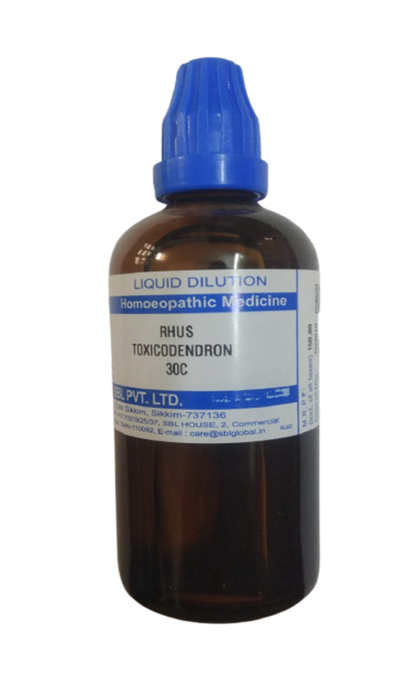 SBL Homeopathy Rhus Toxicodendron Dilution 30 C