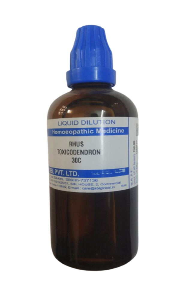 SBL Homeopathy Rhus Toxicodendron Dilution 30 C