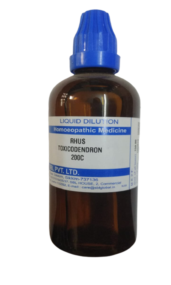 SBL Homeopathy Rhus Toxicodendron Dilution 200 C