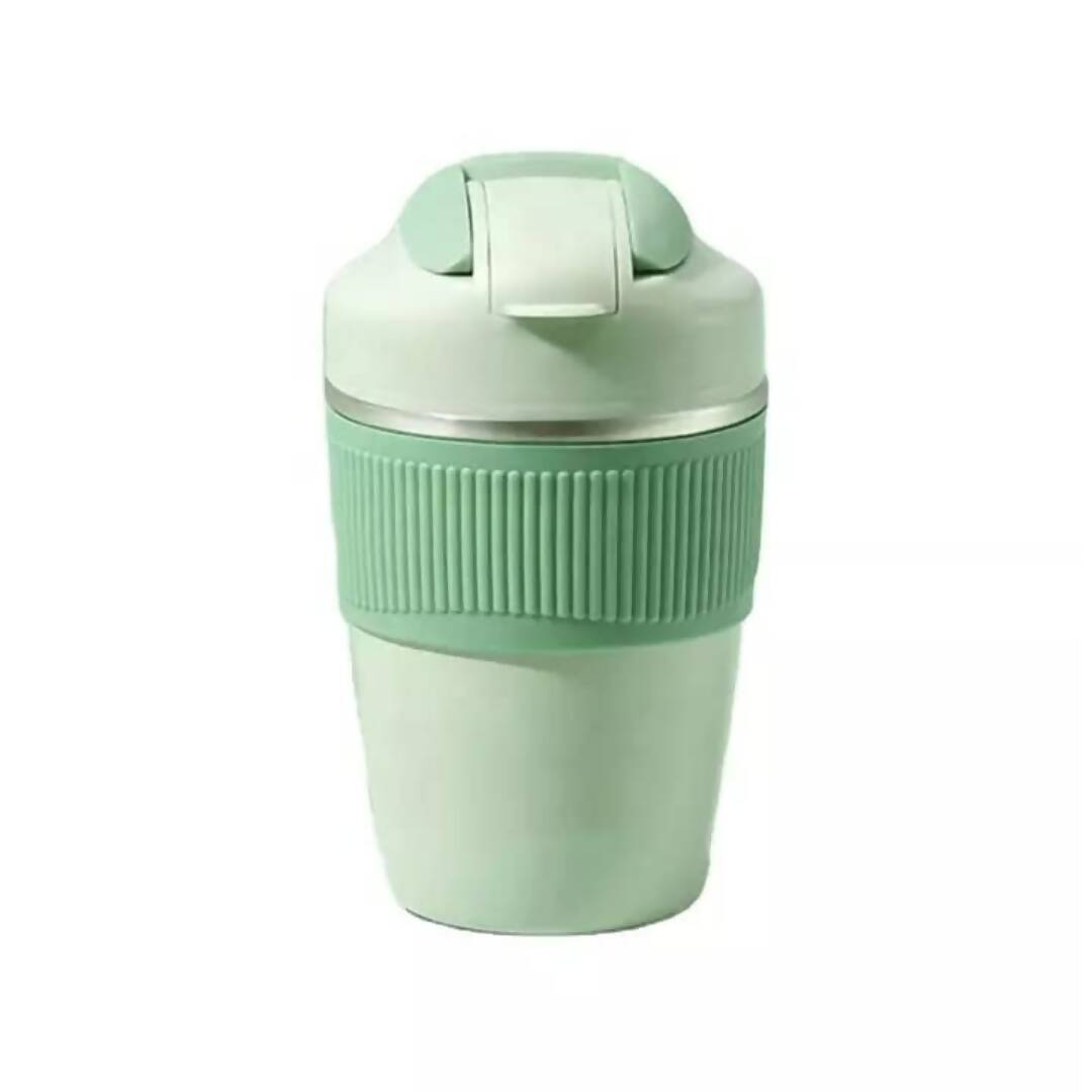 Wosta Travel Coffee Mug with Lid and Straw Tumbler - 480ml (Green) - Distacart